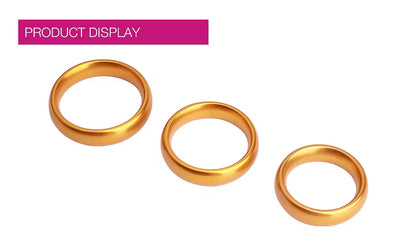 RUNYU Alloy Cock Ring for Men Colorful Aluminium Penis Ring Sex Toys