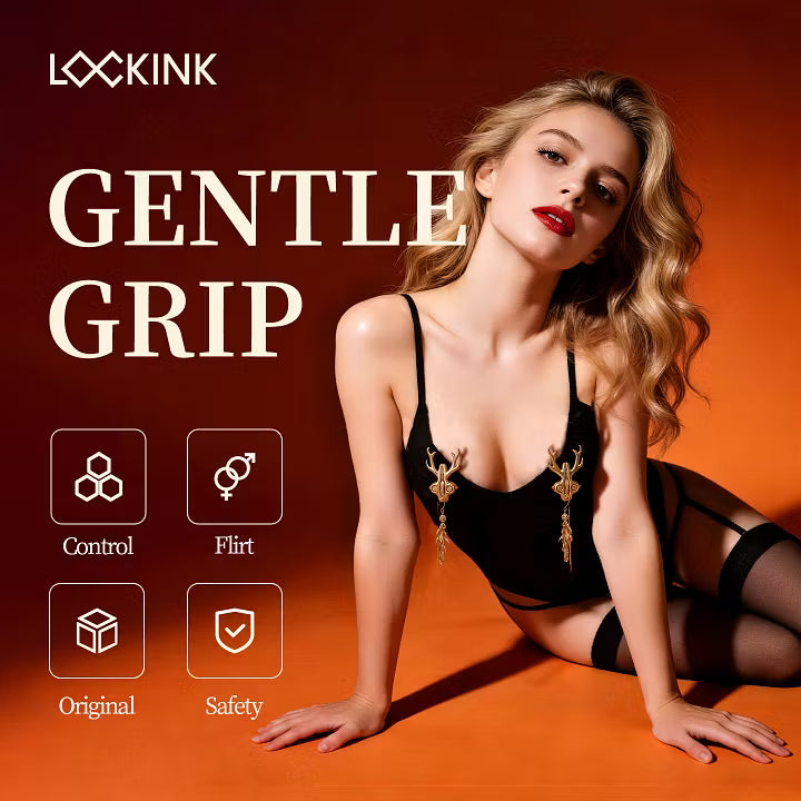 FetLife Stag-Inspired, Roller Adjustable, Nipple Clamps
