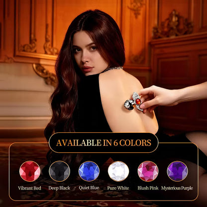 Icy Strawberry · Gemstone Romance – Aluminum Alloy Cooling Silver Anal Plug