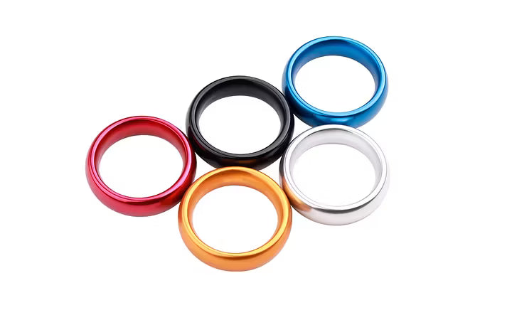 RUNYU Alloy Cock Ring for Men Colorful Aluminium Penis Ring Sex Toys