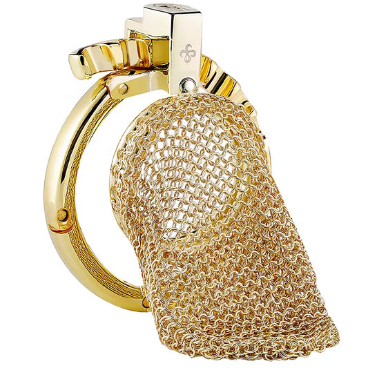 FetLife Hauberk Chastity Cage --- Saint Gold
